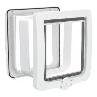 Kattlucka 4-vägs extra stor vit (med tunnel)