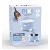 Catit Pixi Combo BLÅ - vattenfontän och matskål