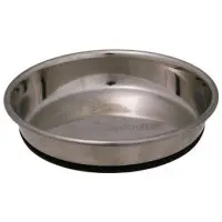 Kattmatskål rostfri låg kant antislip 250 ml