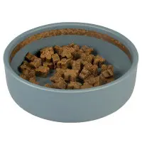 Kattmatskål stengods blå