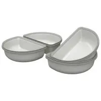 Surefeed delad skål grå, 4st