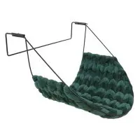 Elementsäng flätad look grön