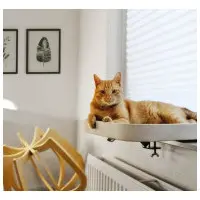 Kattsäng fönsterbräda Kyo naturvit