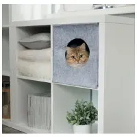 Cat cave Anton grå (passar Expedit och Kallax)