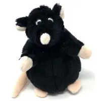 Kattleksak sittande mus Svart