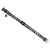 Katthalsband Royal svart reflex