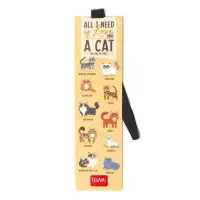 Bokmärke katter, med elastiskt band