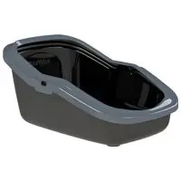 Peewee Ecominor med sprättkant Svart