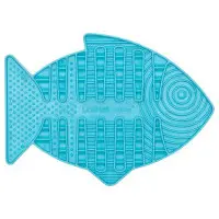 Lickimat Cat FISK ljusblå 22 x 15 cm