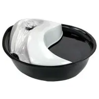 Raindrop svart-vit vattenfontän 1,8 liter