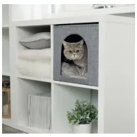 Cat cave Ella grå (passar Expedit och Kallax)