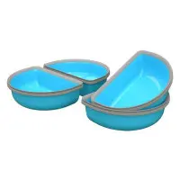 Surefeed delad skål blå, 4st