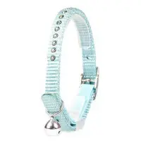 Katthalsband Diamonds Ljusblå