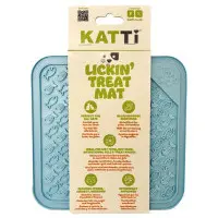 Katti fodermatta blå hjärtan