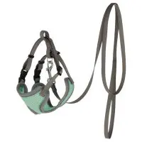 Kattsele soft med koppel Turkos