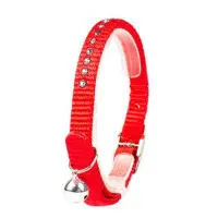 Katthalsband Diamonds Röd