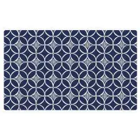 Underlägg högabsorberande mörkblå mönstrad