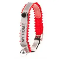 Katthalsband MyHome med reflex Röd