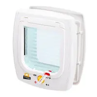 Kattlucka Swing 7 vit magnetlås