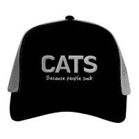 Supercat Truckerkeps CATS svart/grå