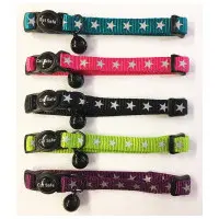 Katthalsband Star lila