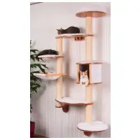 Dolomit XL vit vägghängt klösträd