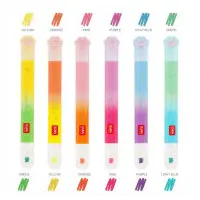 Överstrykningspennor kattmotiv, 12 färger