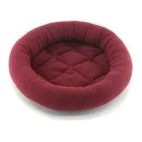 Kattbädd vinröd, rundbädd