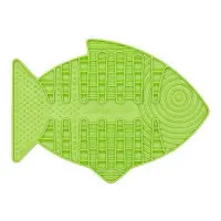 Lickimat Cat FISK grön 22 x 15 cm