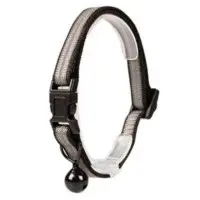 Katthalsband med reflex Grå