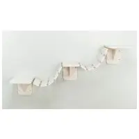 Hängbro för katt - vägghängd vit