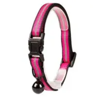 Katthalsband med reflex Rosa
