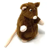 Kattleksak sittande mus Brun