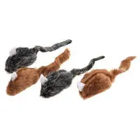 Tygmöss bruna pälsmöss 4-pack