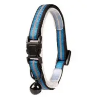 Katthalsband med reflex Blå