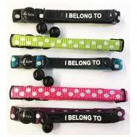 Katthalsband Dots grön