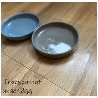 Matskålsunderlägg Vinyl transparent