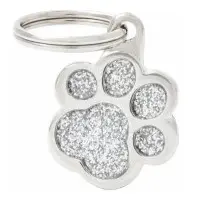 Id-bricka tass Shine silvrig