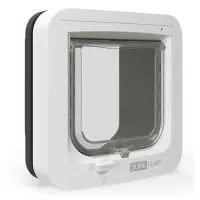 Kattlucka Sureflap microchip vit-grå