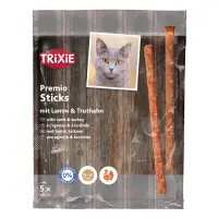 Kattgodis Premio Sticks med lamm & kalkon