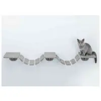 Hängbro för katt - vägghängd grå