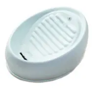 Lucky-Kitty keramik vattenfontän pastellblå