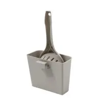 Katt spade med hållare grå