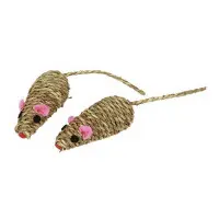 Kattleksak Mice Nature 2-pack