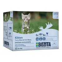 Bozita Kitten mix sås kött & fisk 12x85 g