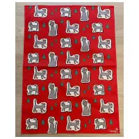 Kökshandduk Papercats jul kattmotiv