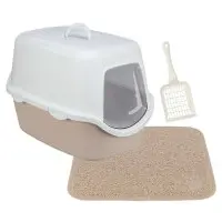 Kattlåda, matta, spade - paket beige