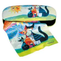 Glasögonfodral Rosina inklusive putsduk