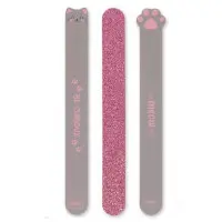 Nagelfil 3-pack, stor, kattmotiv