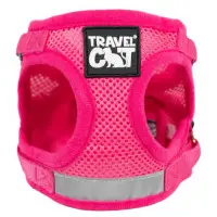 Travelcat kattsele med koppel Rosa - Small